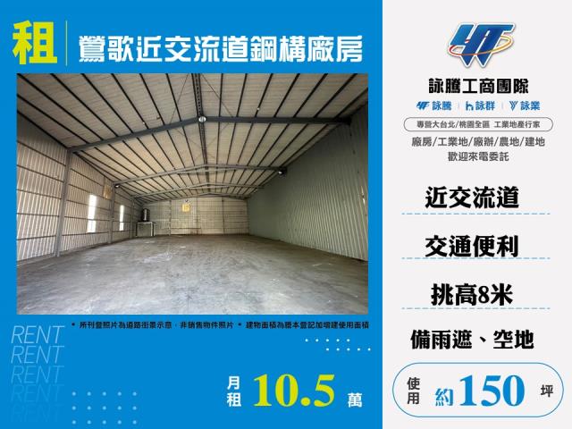 鶯歌近交流道鋼構廠房F145