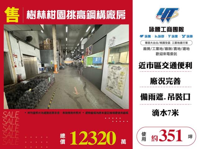 樹林柑園挑高鋼構廠房145