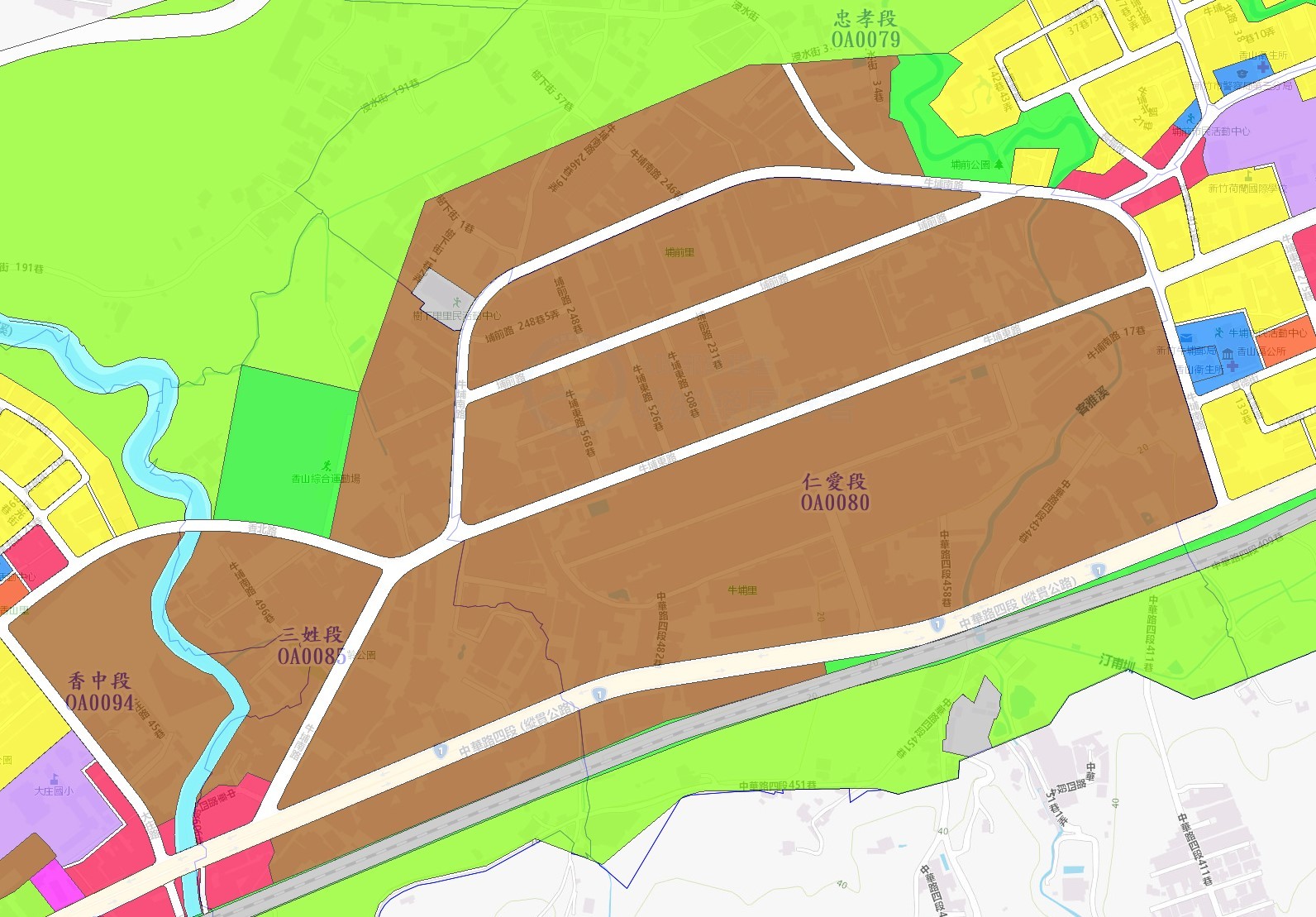 《乙種工業地》新竹牛埔【土地2096坪】雙面臨路大面寬廠房