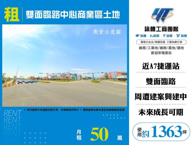 雙面臨路中心商業區土地