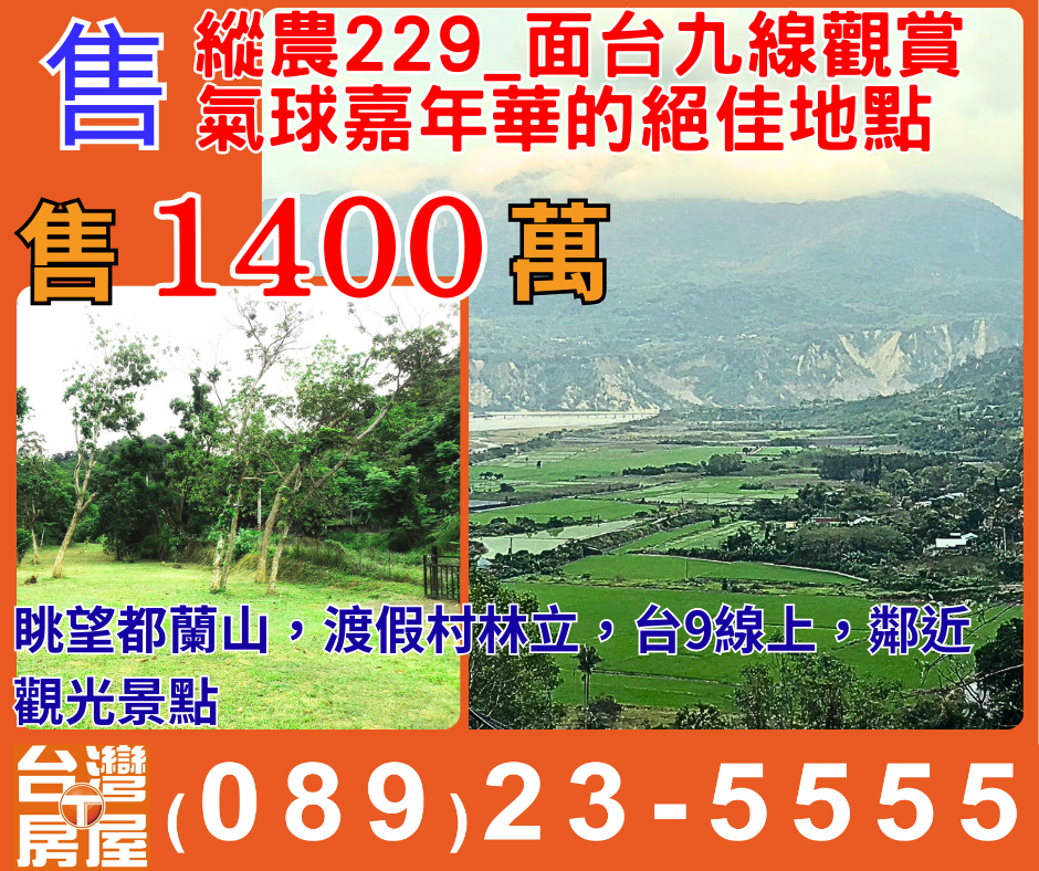 縱農229_面台九線觀賞氣球嘉年華的絕佳地點