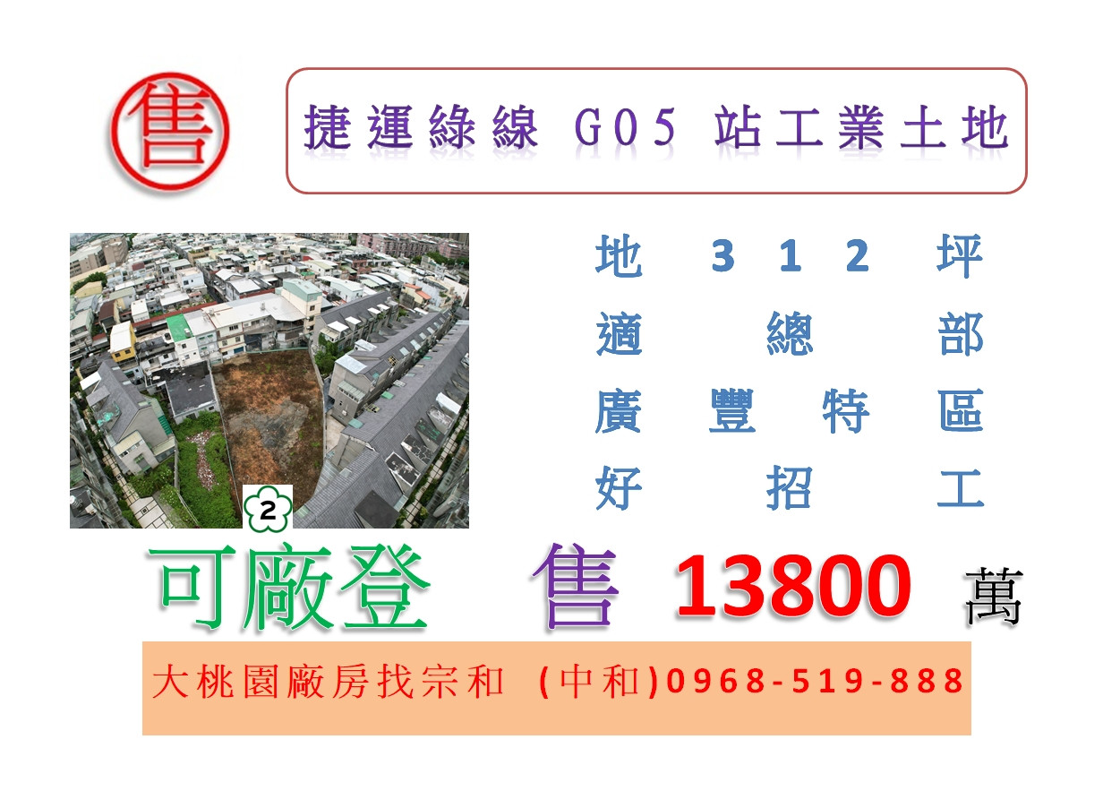 捷運綠線G05站工業土地