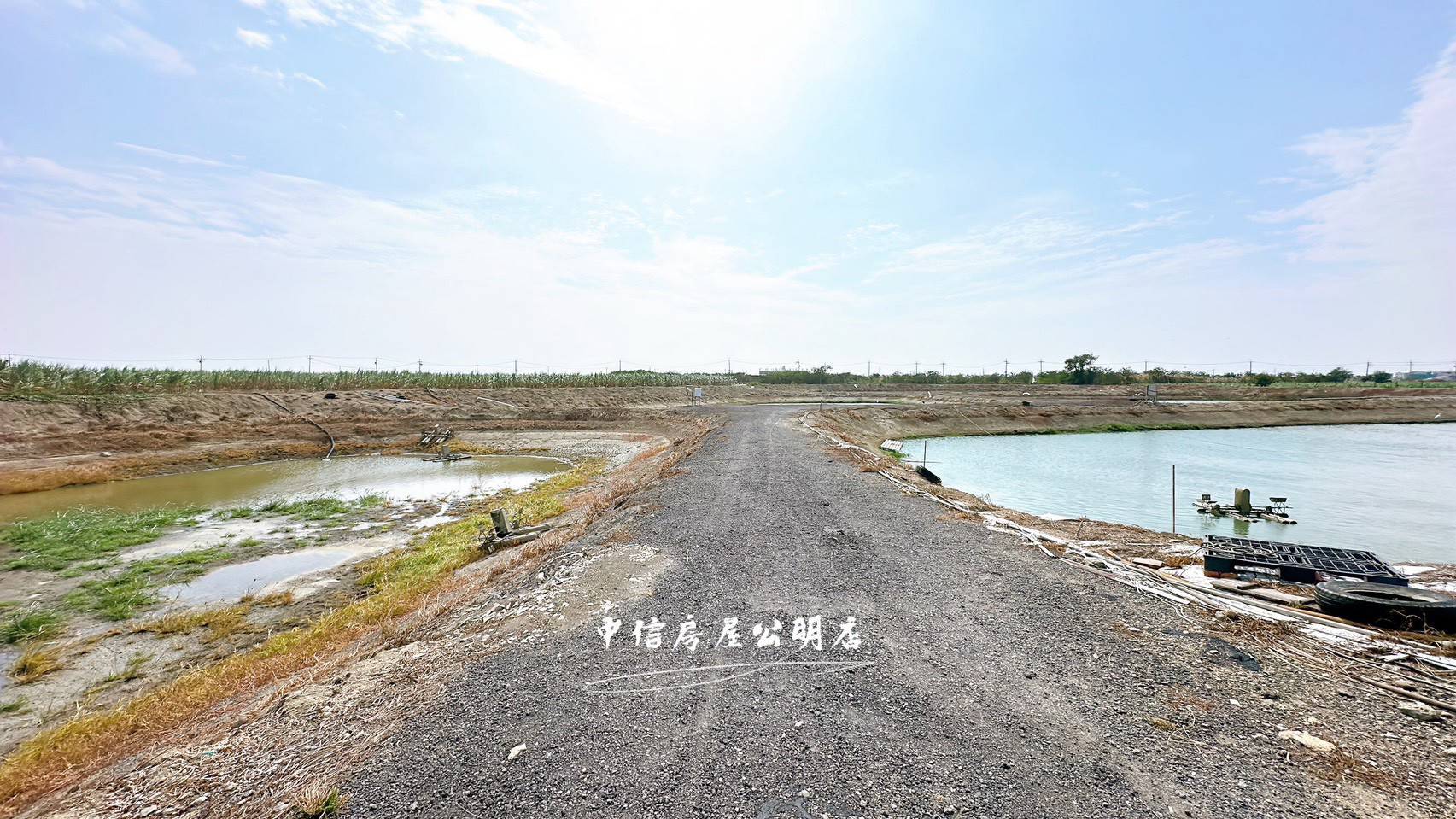 義竹台糖農場旁優質魚塭