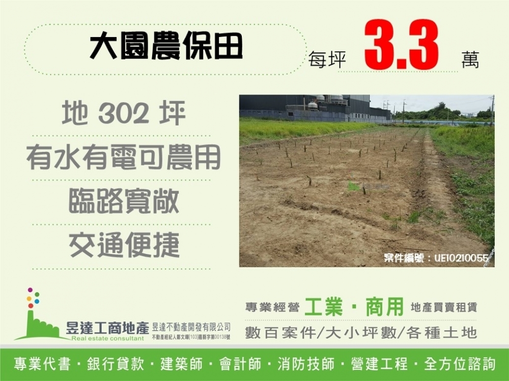 大園農保田★案件編號：UE10210055