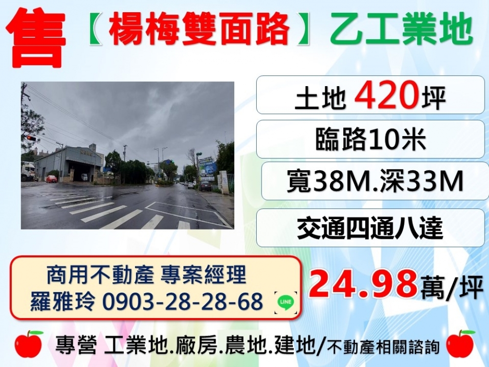 【楊梅雙面路】交通四通八達都計內乙工業地